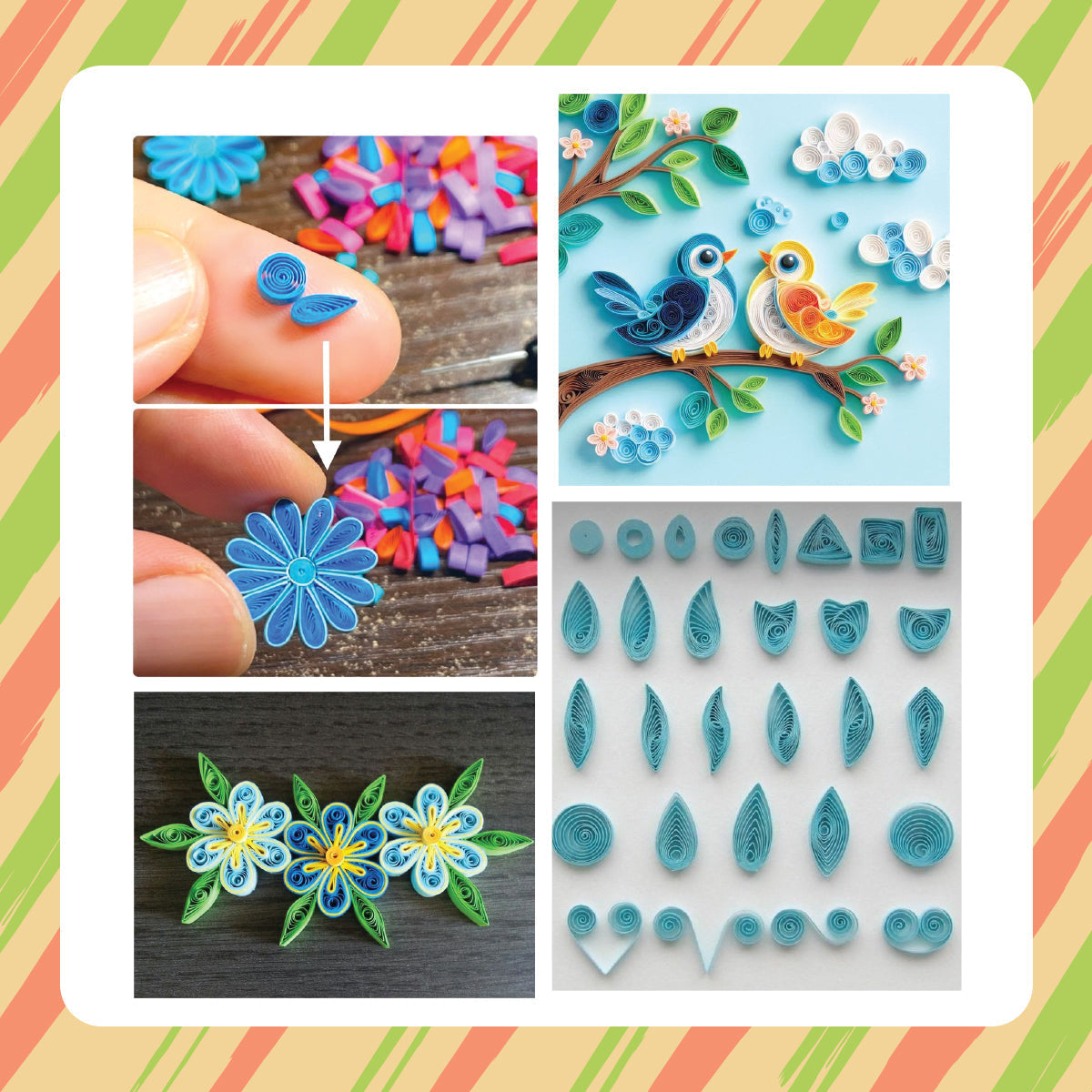 iCraft Beginner Quilling Kit for Kids - Paper Craft Activity iCraft